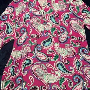 Vibrant Paisley Print Top